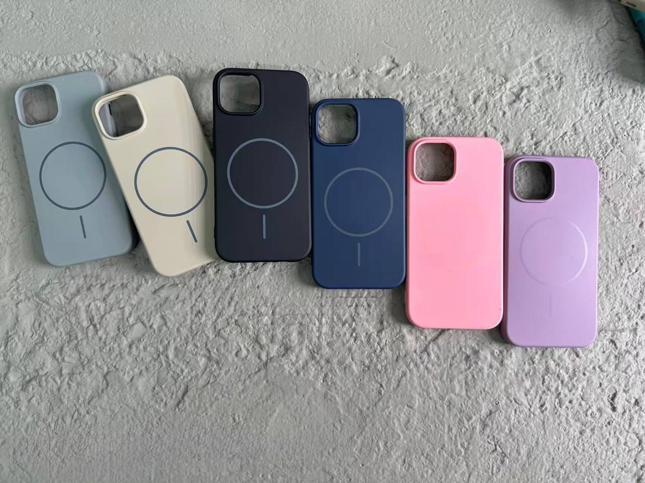 قاب-وگارد-آیفون-15پرومکس-سیلیکونی-مگسیف-دار-15PROMAX